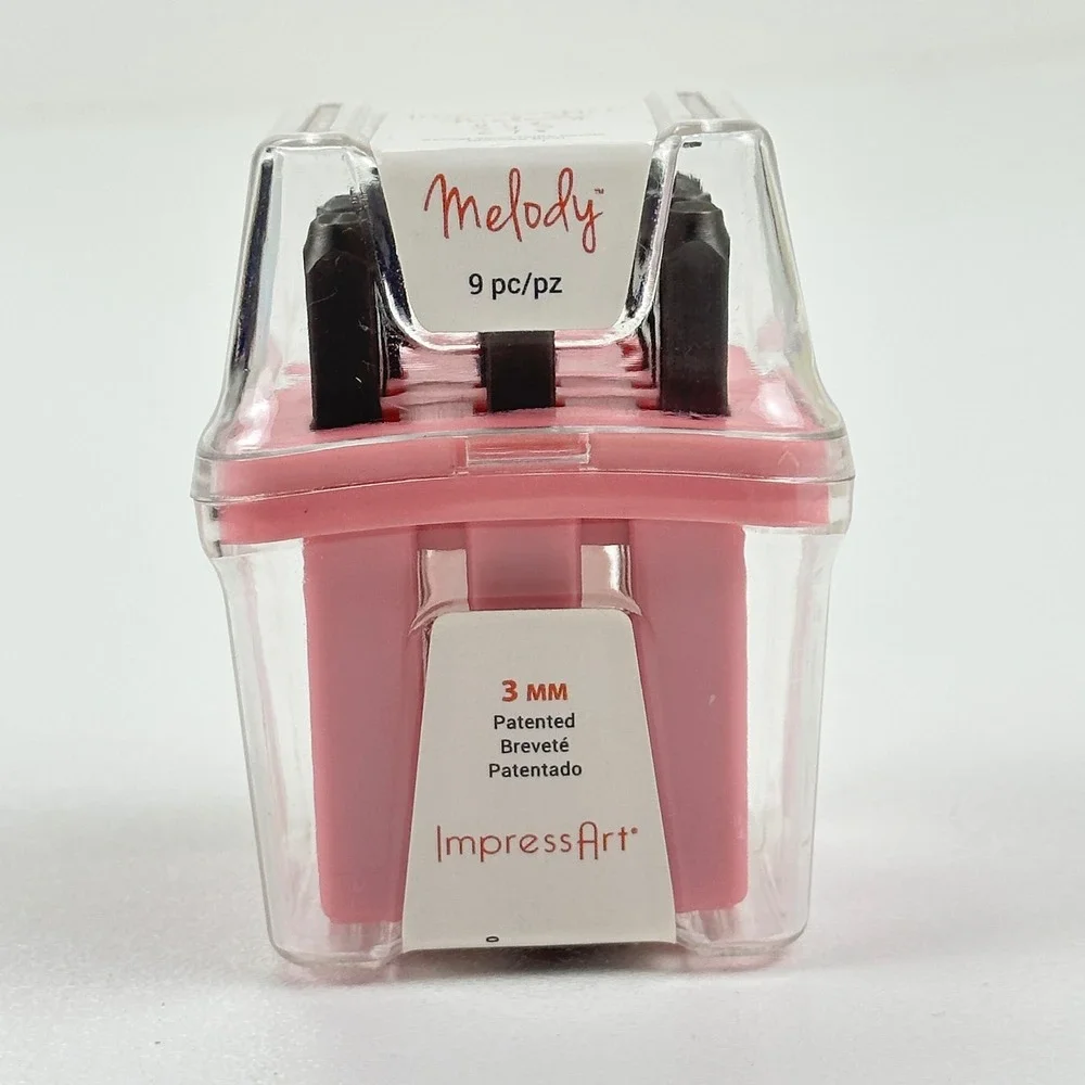 ImpressArt Melody 3mm Number Metal Stamp‎ Set 9pc SC1127AM-3mm-M